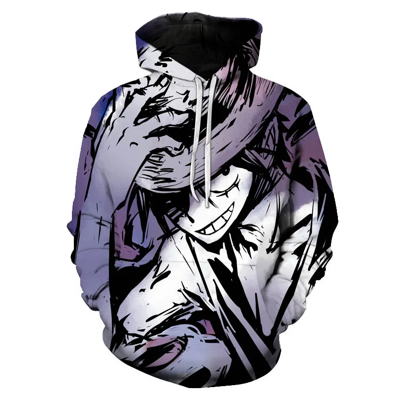 

Men Hoodie One Piece Luffy Fashion 3d print Sweatshirt Anime Hoodies Men Hip Hop Hombre encapuchado Casual Outerwear