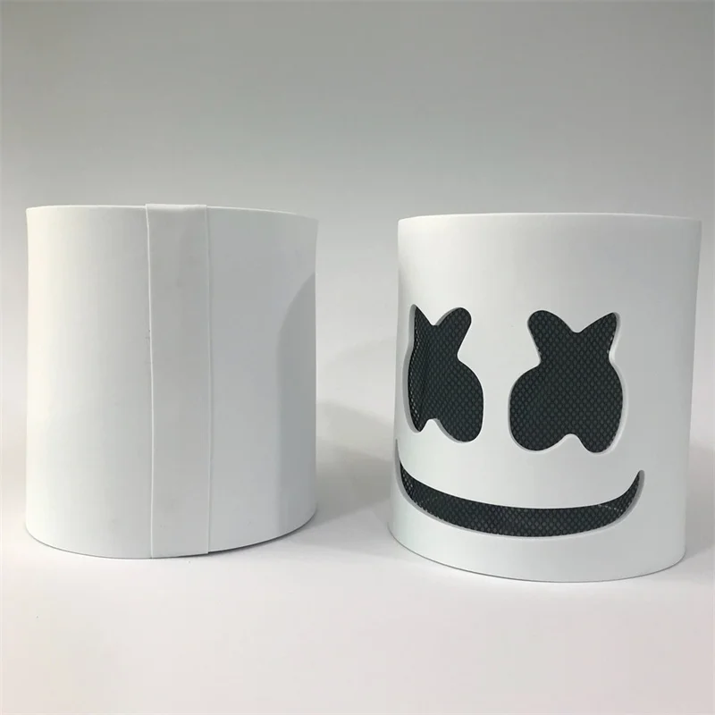 Cosplay Хэллоуин Marshmallow DJ головной убор marshmello электрическая слойная маска для