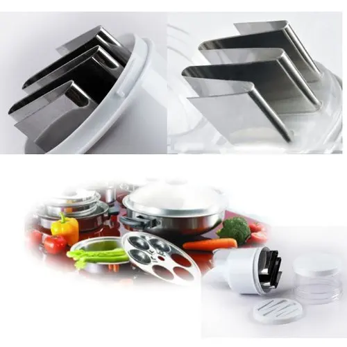 Белый из нержавеющей стали кухонный пресс овощной лук чеснок еда Чоппер резак