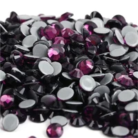 deep purple all sizes crystal ab hotfix rhinestonesglass strass hotfix rhinestones for nail art fabric decoretions