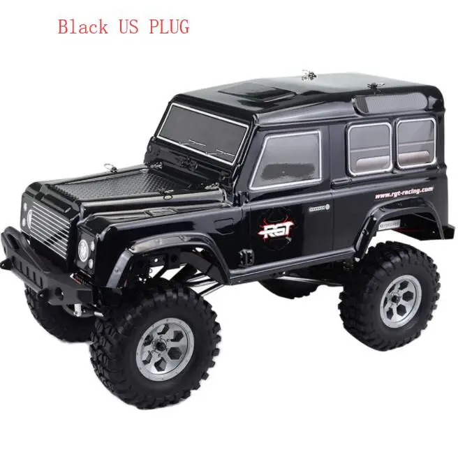 Black US PLUG HSP RGT 136100 монстр грузовик 1/10 2,4 г 4WD гоночный Радиоуправляемый автомобиль водонепроницаемый большой ноги внедорожный грузовик Bluetooth дистанционное управление автомобили игрушки - Цвет: Black US PLUG