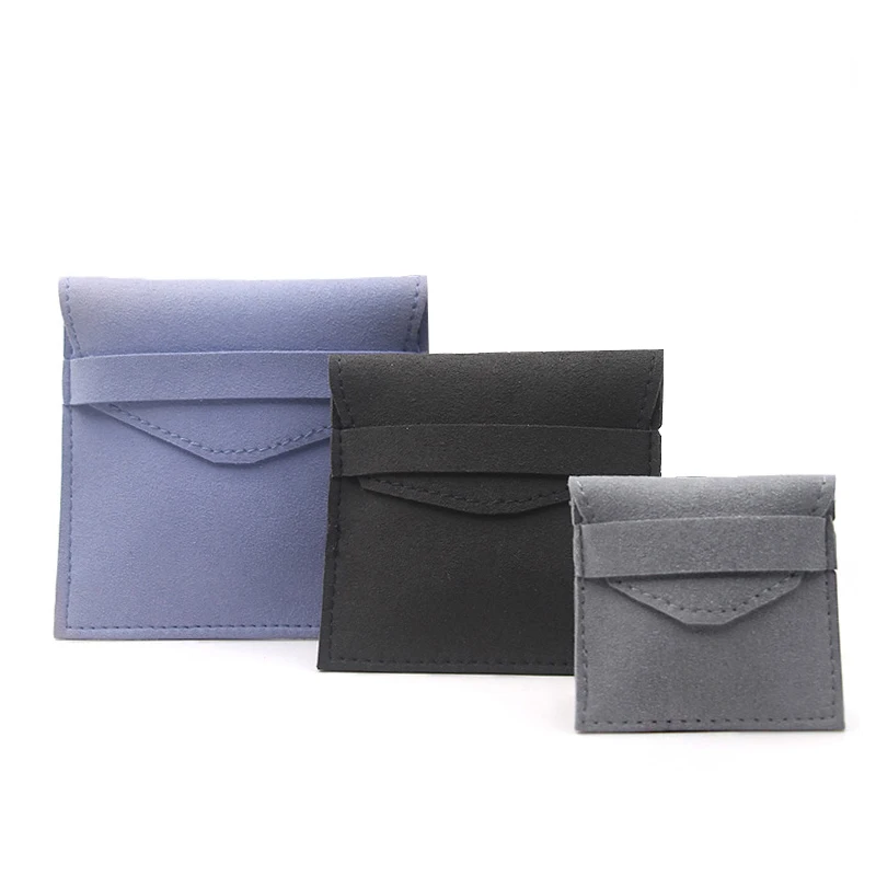 Черный синий серый квадратный конверт упаковка подарочные кожаные сумки 1 шт.