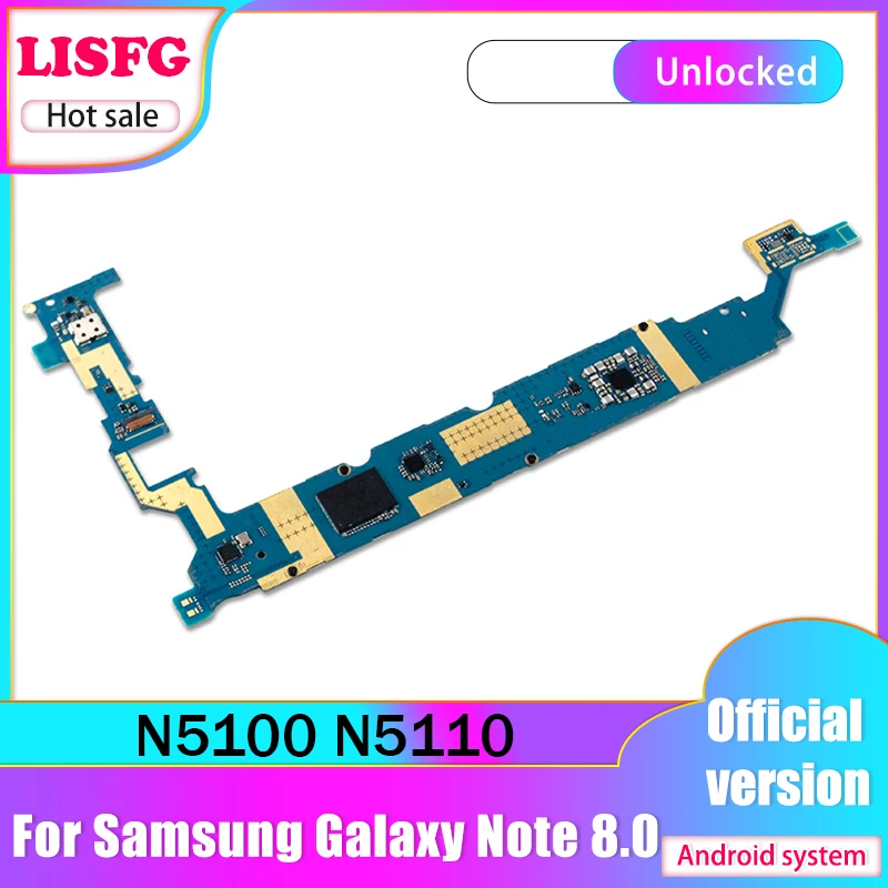 Оригинальная разблокированная материнская плата для Samsung Galaxy Note 8 0 N5100 N5110