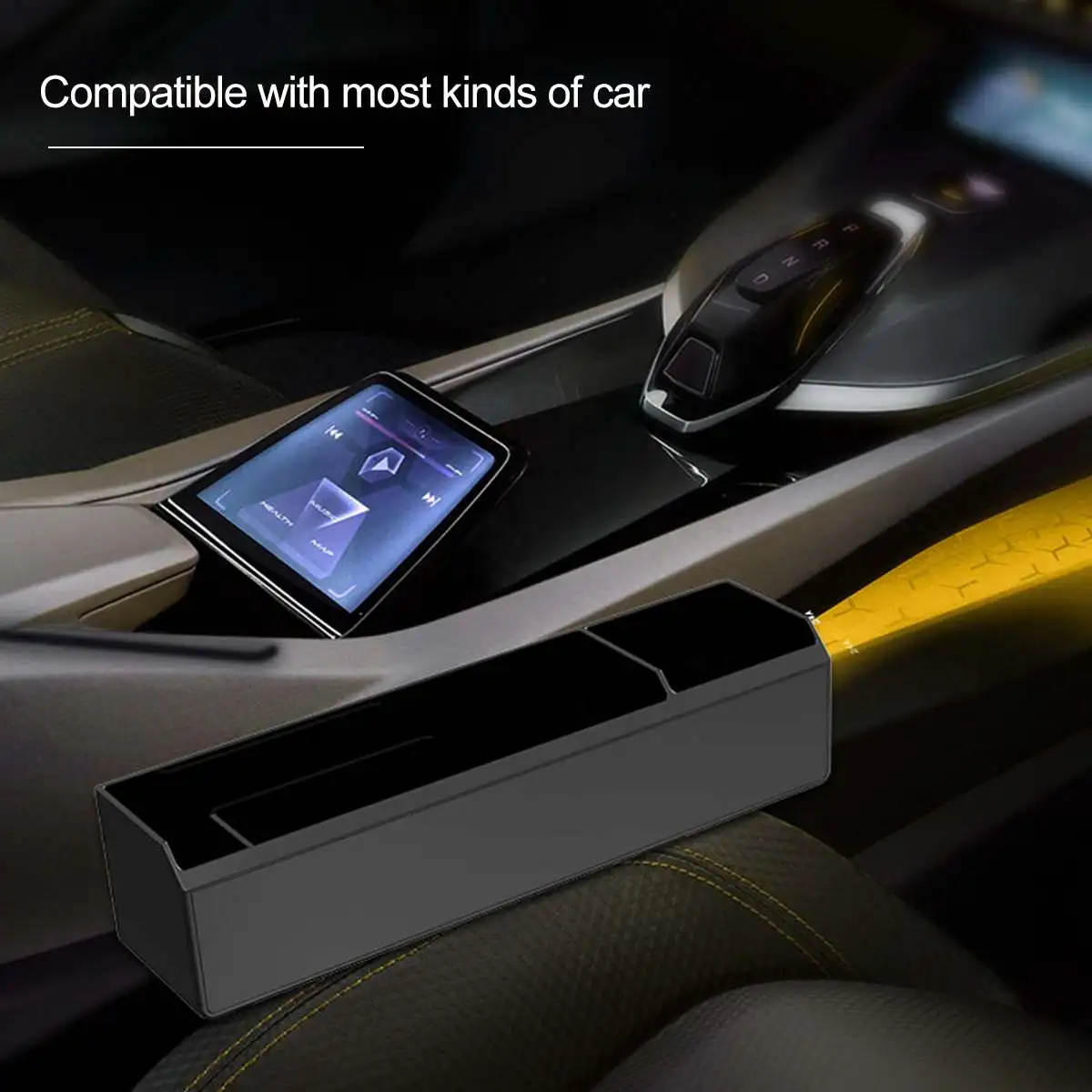 

Car Armrest Box Seat Organizer Crevice Storage Box Car Organizer Gap Slit Filler Holder For Wallet Phone Slit Pocket Auto