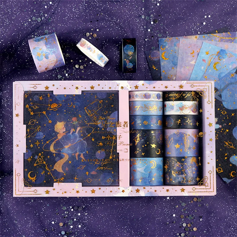 

20 pcs/set Le Petit Prince Space travelling Washi Tape set Galaxy Adhesive Tape DIY Scrapbooking Sticker Label Masking tape gift