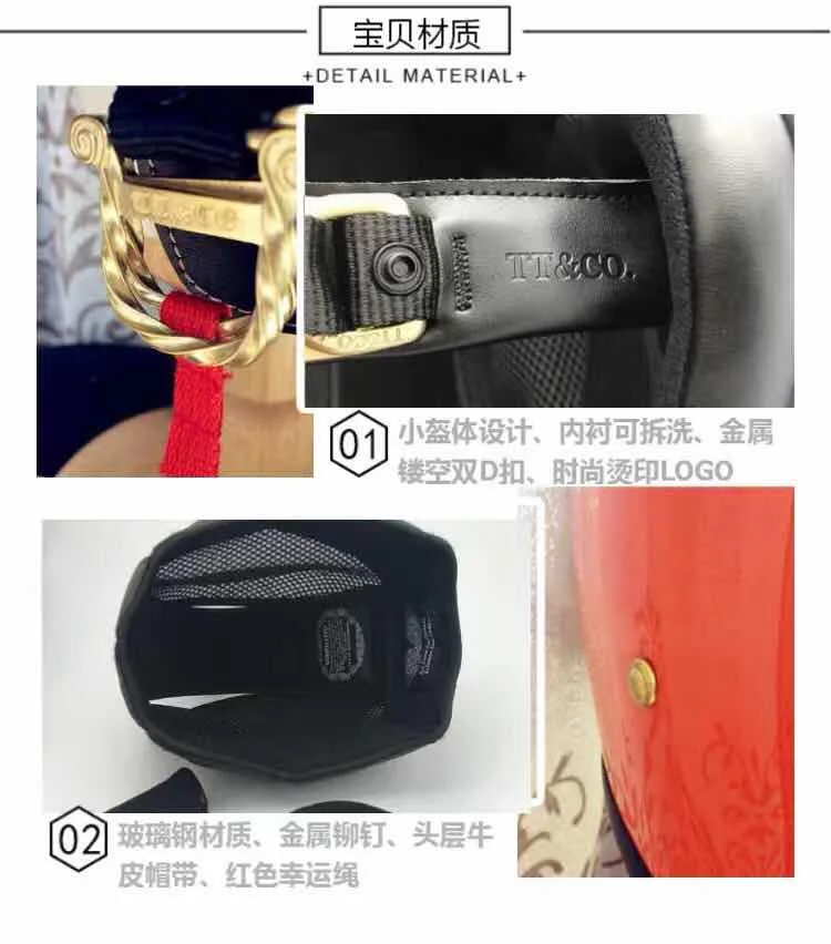 tt& co casco moto винтажный мотоциклетный шлем ECE Сертификация бренд стекловолокно Ретро мото rbike полный шлем