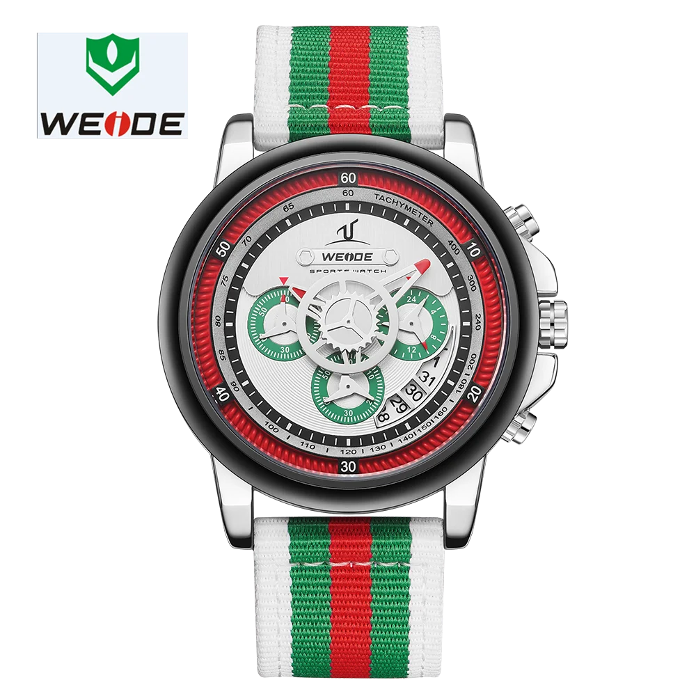 WEIDE мужские роскошные часы военные спортивные водонепроницаемые несколько