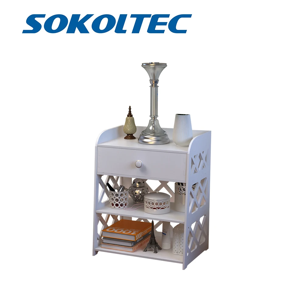 Простой современный стеллаж для устройств в европейском стиле белый ящик