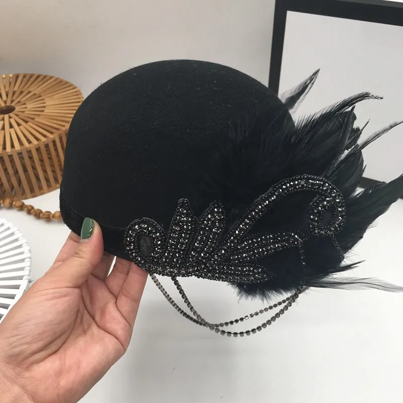 Прическа для волос в британском и европейском стиле шляпа головной убор берет