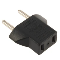 universal eu adapter plug 2 flat pin to eu 2 round pin plug socket power charger travel necessity household use