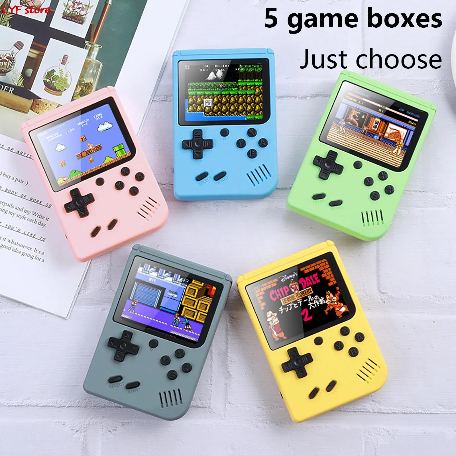 500 In 1 Retro Mini Electronic Game Handheld Game Portable Handheld Game Console Children’s Gift Retro Electronic Game Console