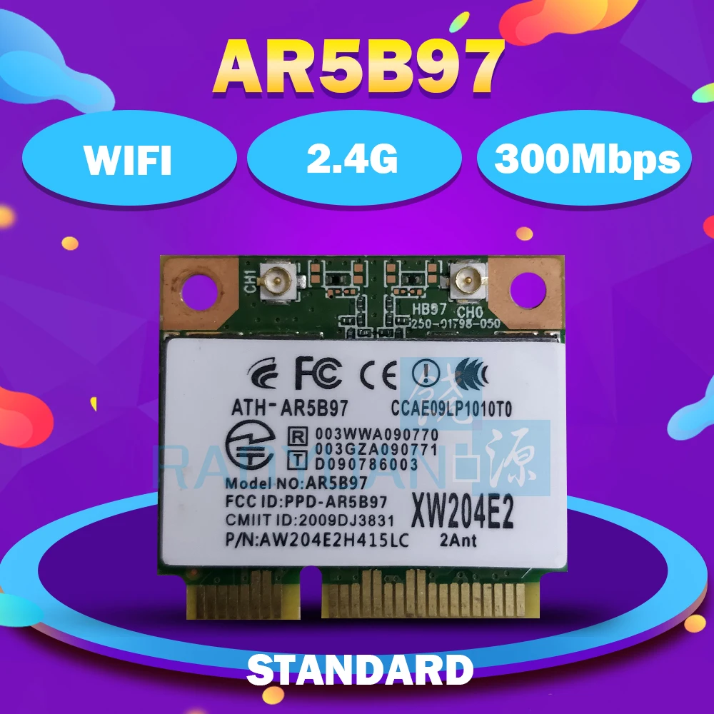 Новая сетевая карта для Atheros AR9287 AR5B97 802.11b/g/n Wi Fi Pci e 300 Мбит/с|wireless wifi card|wifi cardatheros ar9287