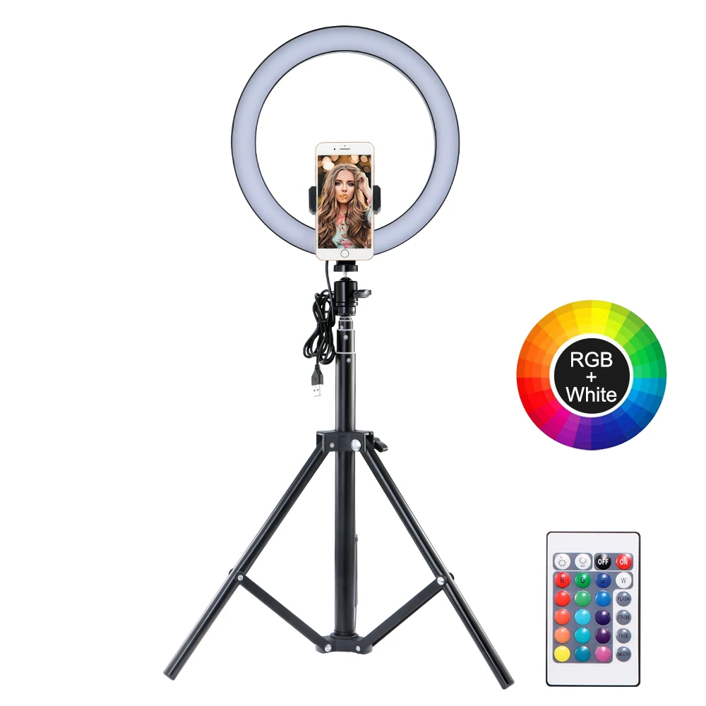 

LED Selfie Ring Light LED Ring Lamp Photo Video Camera Phone Light ring light For Live YouTube Fill Light ring fill light