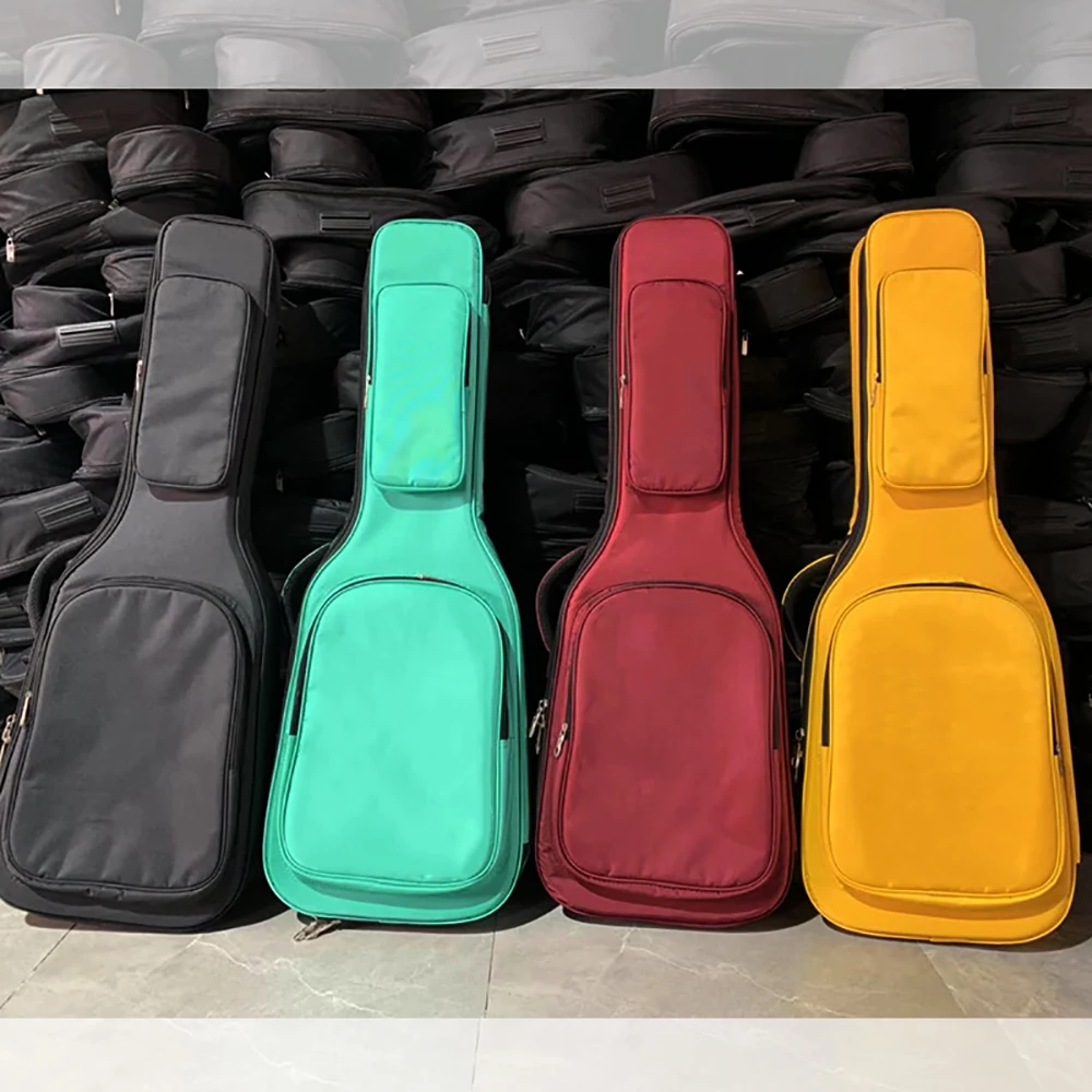 Водонепроницаемый чехол для гитары диаметром 25 мм, сумка для электрогитары с двойным ремешком, мягкий рюкзак из ткани Оксфорд, детали и аксессуары для гитары - купить по выгодной цене