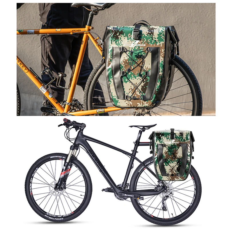 2020 New Multifunction Bicycle Bag 27L Full Waterproof MTB Road Bike Rear Luggage Rack Upgrade Travel Cycling Pannier | Спорт и