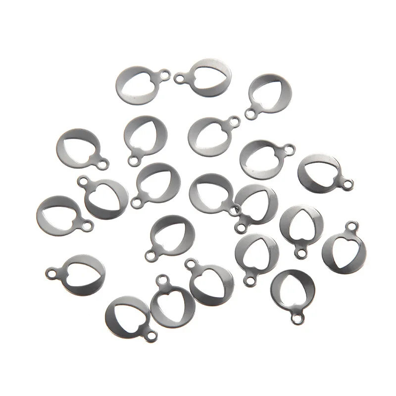 

20pcs lot 15*11mm Stainless Steel Cute Heart Charms Pendants Charm for DIY Necklace Bracelet Jewelry Making Supplies Designer