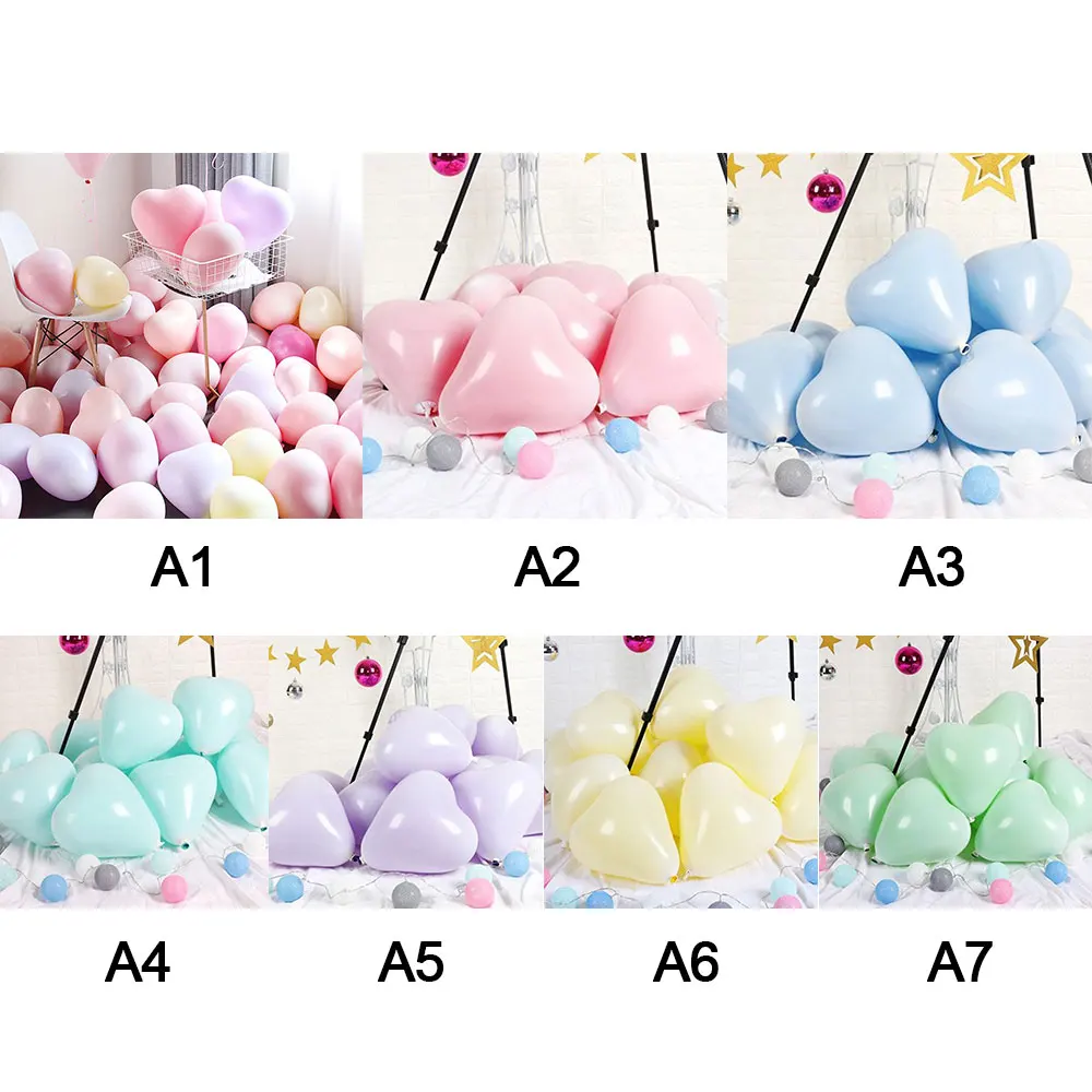 50 шт. латексные шары любовь воздушные в форме сердца Свадебные украшения День