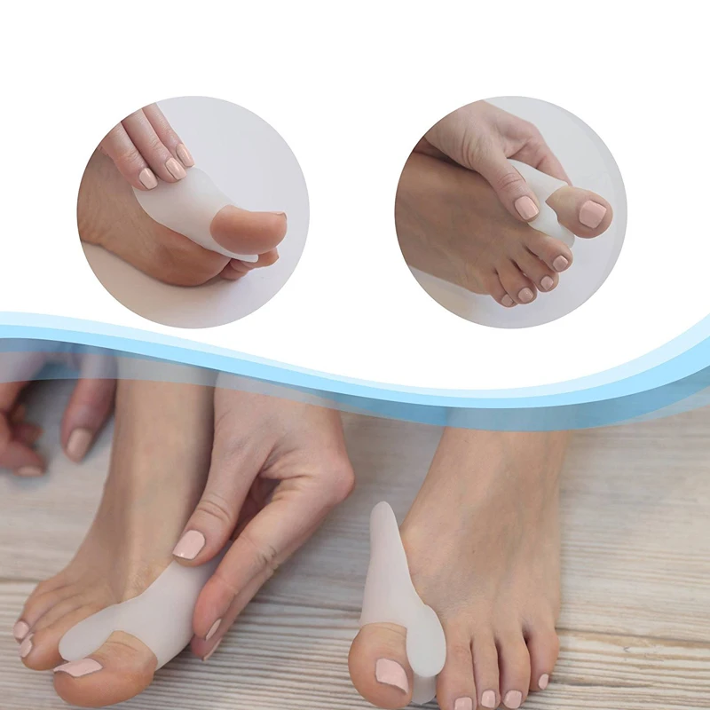 1 пара BYEPAIN Стандартный Bunion Pad & Toe Spacer Set Corrector силиконовый гель Hallux Valgus Relief