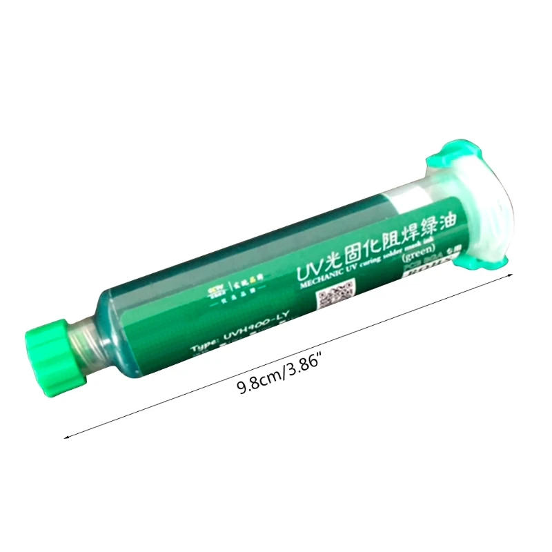 

10CC UV Light Curing BGA Solder Mask Ink Green Welding Oil Paint Prevent Corrosive Arcing P15F