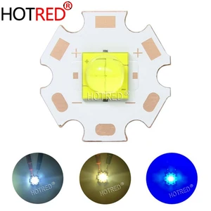Диодный излучатель, 20 Вт, 7070 светодиодов, 3 в, 6 А, заменить XHP70.2, XHP50.2, холодный теплый белый, синий, для вспышки, лампы, велосипеда, головного света, светильник ла
