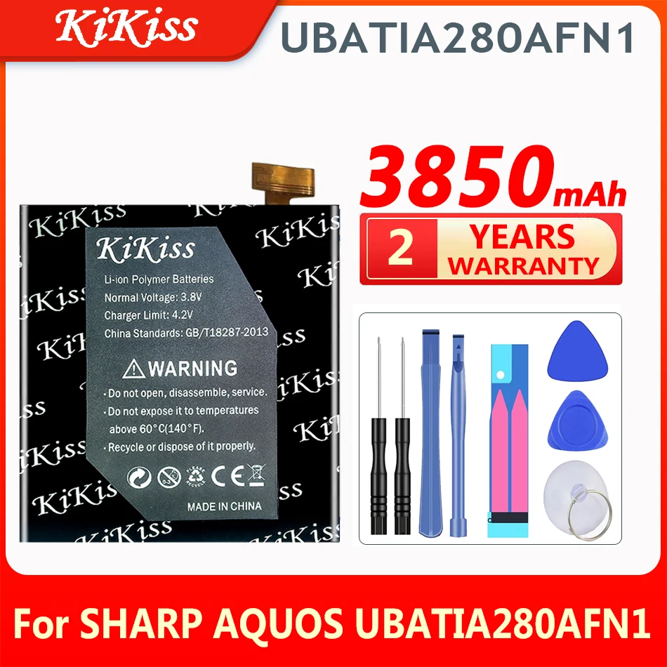 

KiKiss New Battery 3850mAh UBATIA280AFN1 Battery For Sharp Aquos R / SH-03J / SHV39 / 605SH Cellphone Batteries