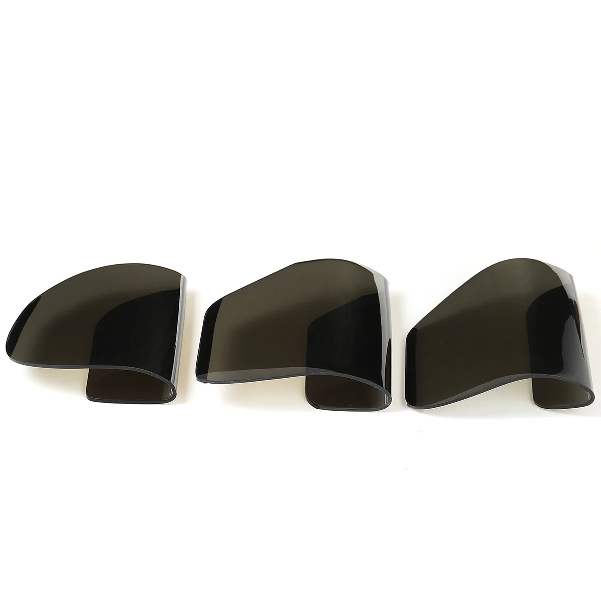

6Pcs Car Rear Tail Light Lamp Cover Protector Sticker Smed Black Auto Tail Light Hood For Ford For Mustang 2015-2017