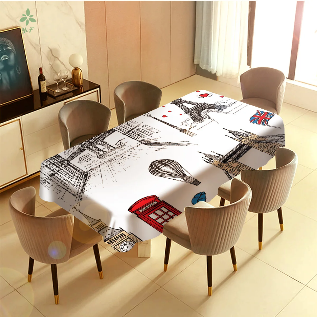 Знаменитый здание достопримечательности Эйфелева башня Парижа Биг Бен имеет