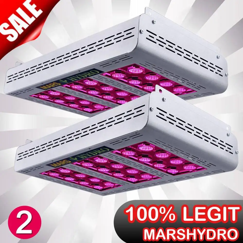 2 шт. Mars Pro II Epistar 600 Вт Светодиодный светильник для выращивания, полный спектр, светильник для выращивания гидропоники, комнатные медицинские растения Veg and Bloom