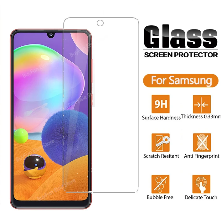 Закаленное стекло для samsung galaxy A31 защитная пленка a31 a315 a 31 HD прозрачное защитное