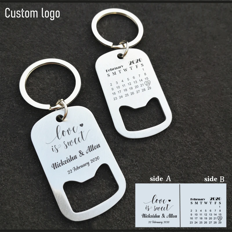 Открывалка для бутылок индивидуализированная с календарем именем датой пивом