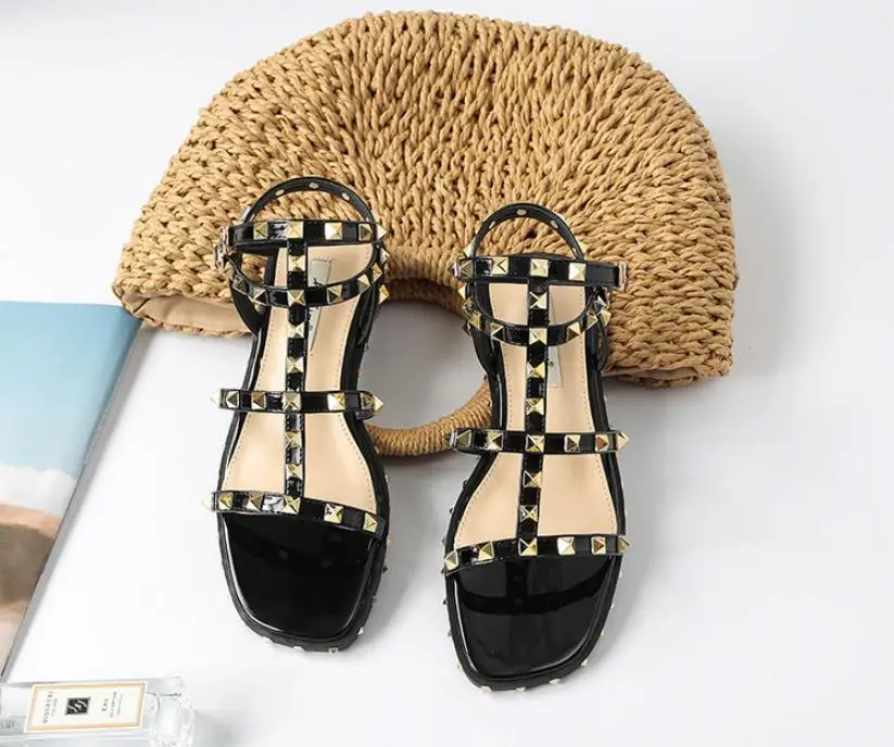 2019 летние новые модные повседневные сандалии на плоской подошве женская обувь