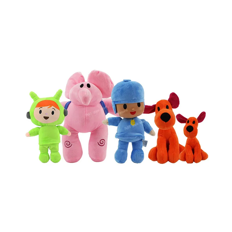 Мультфильм Аниме Pocoyo Мягкие животные плюшевые игрушки Elly PATO FRED LOULA Сонная Птица