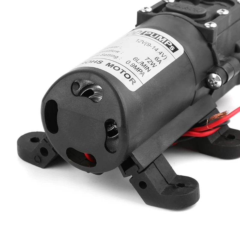 Автоматический микромембранный водяной насос высокого давления 12 В 72 Вт умный