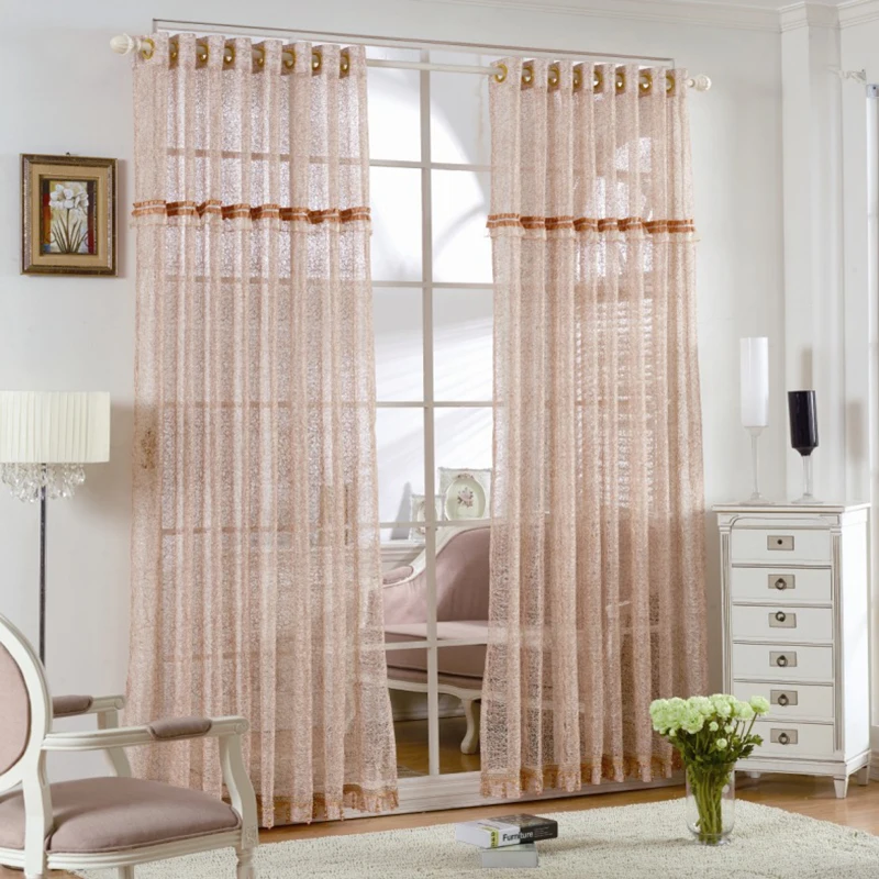 Embroidered Fancy Curtains for Living Dining Room Bedroom Window Backdrop Luxury Curtain Transmission 2023