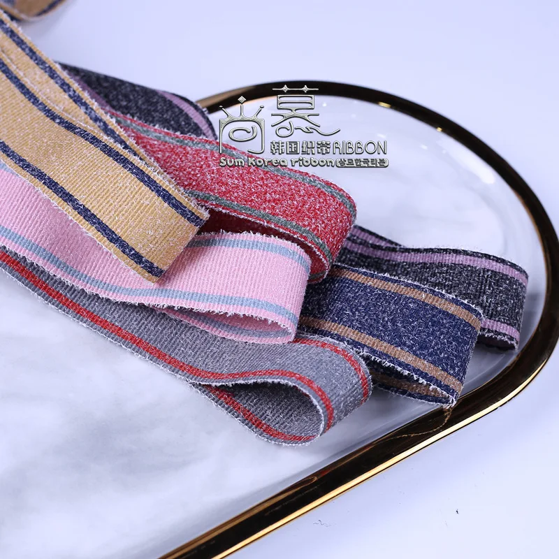 

100yards 10 16 25 40mm stripes polyester cotton ribbon for garment apparel shoe hat fashion accessories hair bow diy accessories