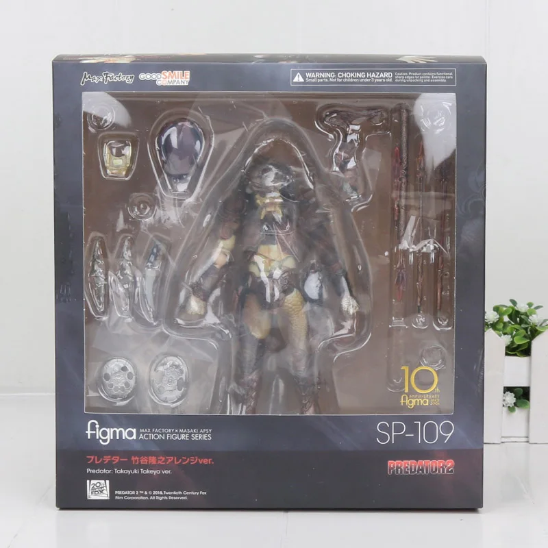 in box 246 Фильмы Хищник 2 Figma SP-109 10th Alien 3 8bit Alien VS Predator 2 figma 109 ПВХ фигурка модель игрушки - Цвет: in box 246