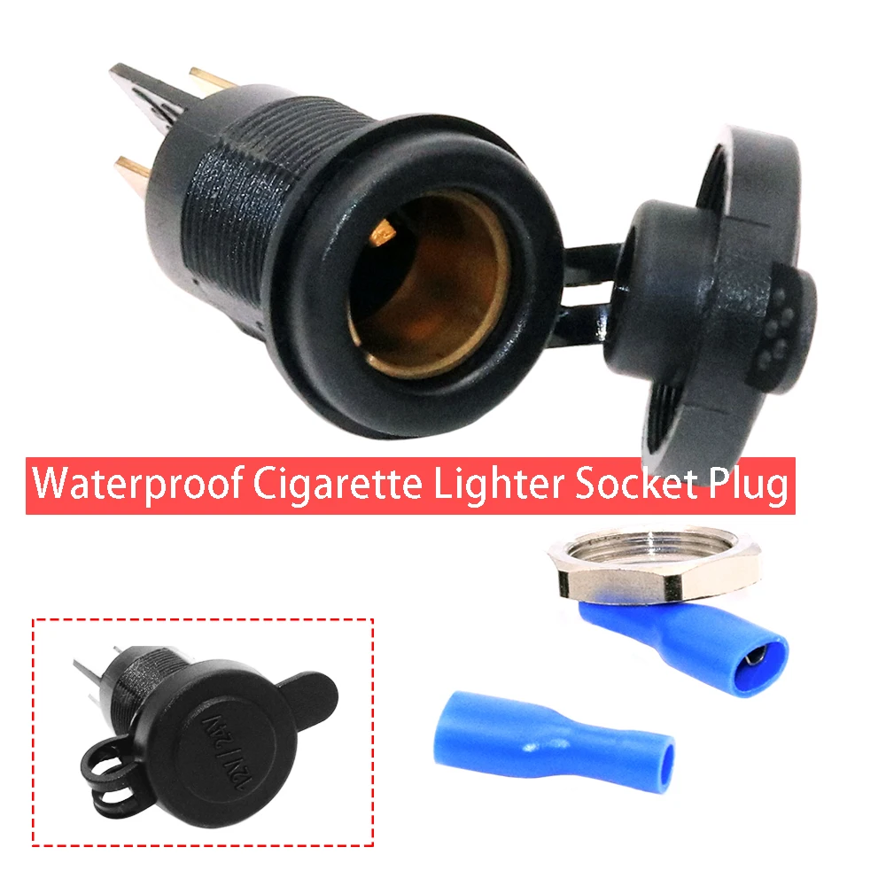 

12 В 24 в адаптер для прикуривателя Водонепроницаемый для автомобиля лодки морского мотоцикла телефонное зарядное устройство гнездо электри...