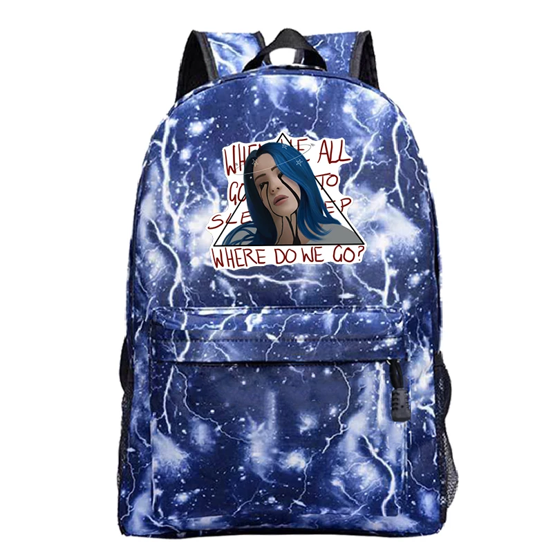 5 Plecak DJ Singer школьный Billie Eilish рюкзак и сумка A Dos Bad Gay Bookbag Bolso Mujer школьные сумки для девочек-подростков на молнии 8 - Цвет: 5