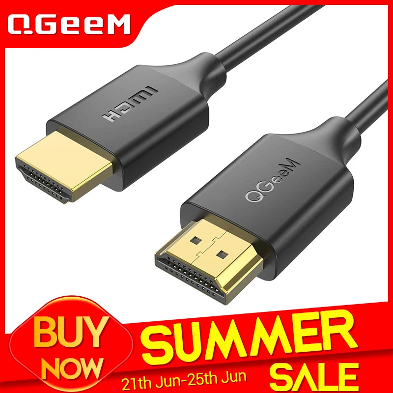 QGeeM 4K HDMI кабель совместимый с 2 0 адаптер для Xiaomi Xbox Serries X PS5 4 TV Box ноутбуки сплиттер