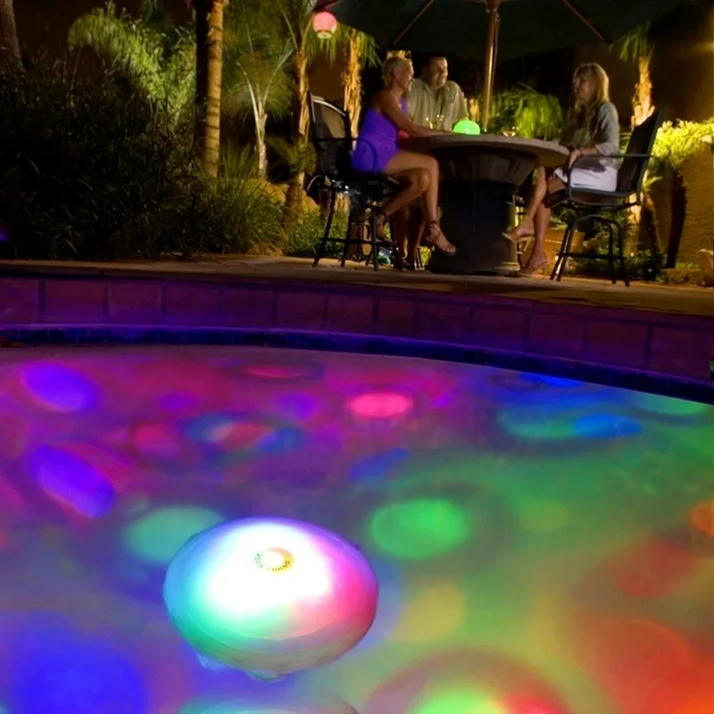 

Floating Pool Lights Underwater RGB LED Disco Party Light Glow Show Swimming Pool Hot Tub Spa Jacuzzi Outdoor Pool Decoration