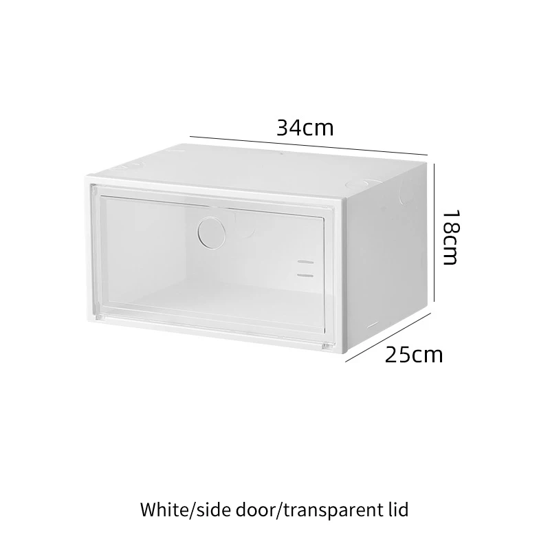 

Transparent shoe box storage shoe boxes thickened dustproof shoes organizer box can be superimposed combination shoe cabinet