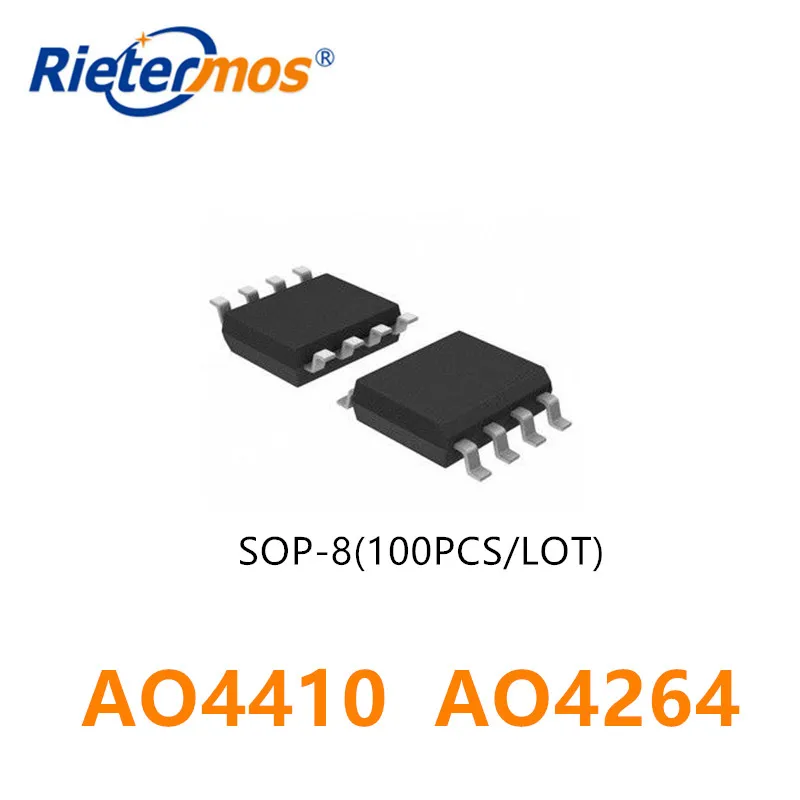 Высокое качество 100 шт. N CHANNEL AO4410 4410 SOP8 SOIC8 AO4264E AO4264|soic8|soic8 sop8 |