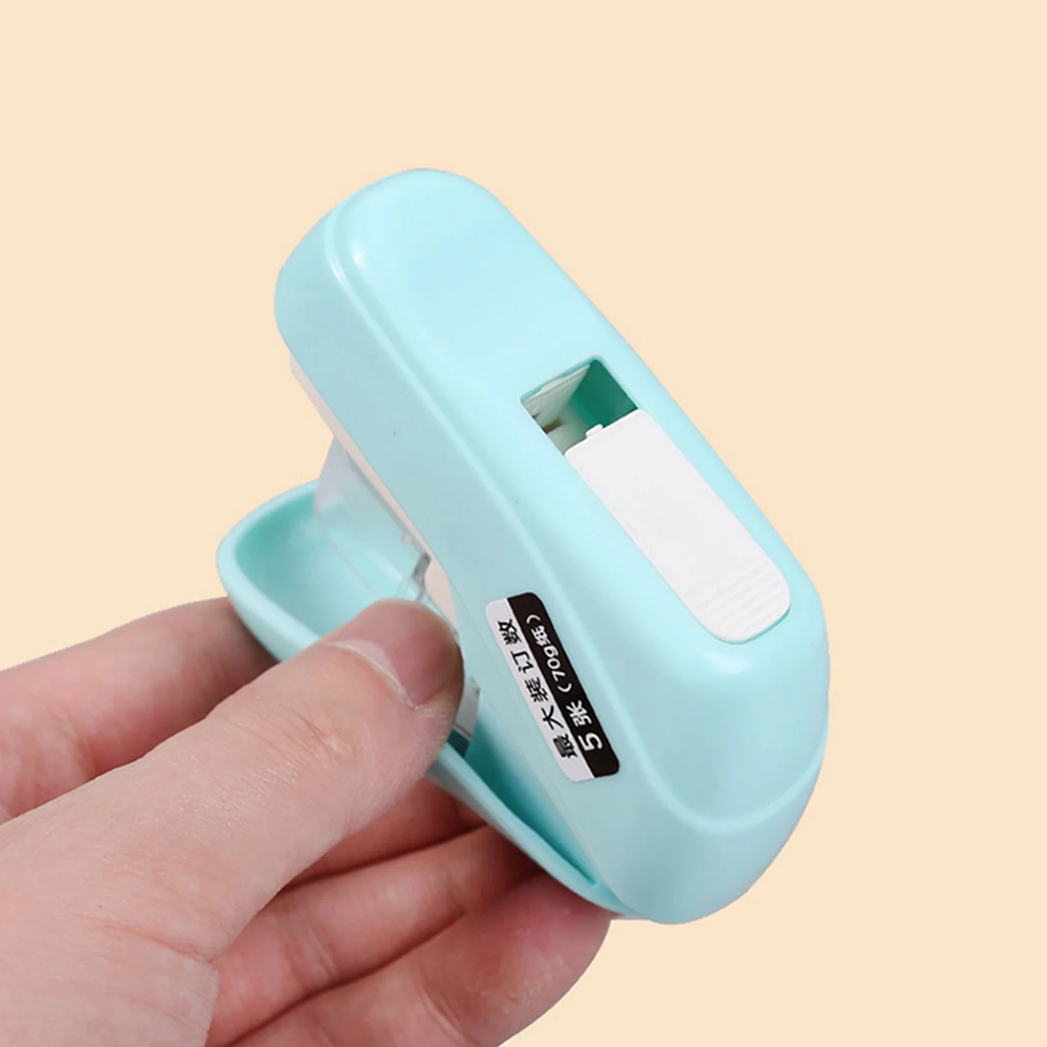 Не имеет гвоздей без скоб сшивная машина мини милый защитная Бумага Clinch степлер