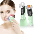 Радиоприемник CkeyiN для лифтинга лица, 7 в 1, светодиодный фотонный подтягивающий электропоризатор, омоложение кожи лица, массажер для глаз против морщин