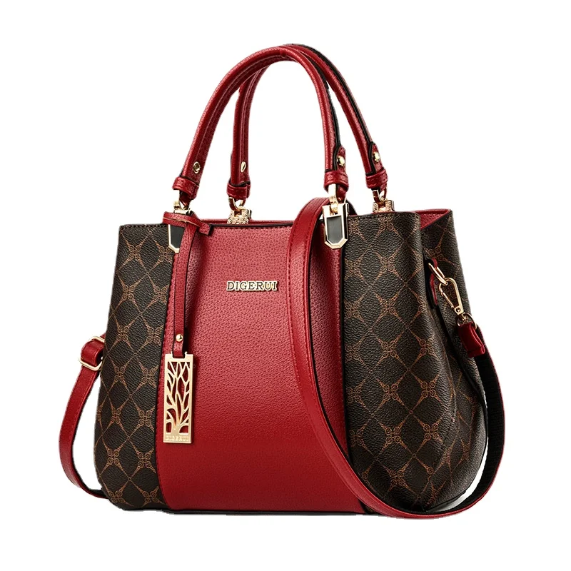 

Vintage Women Luxury Big Capacity Totes Handbags PU Leather Top-handle Crossbody Bag Retro Messenger Shoulder Bags Women Handba
