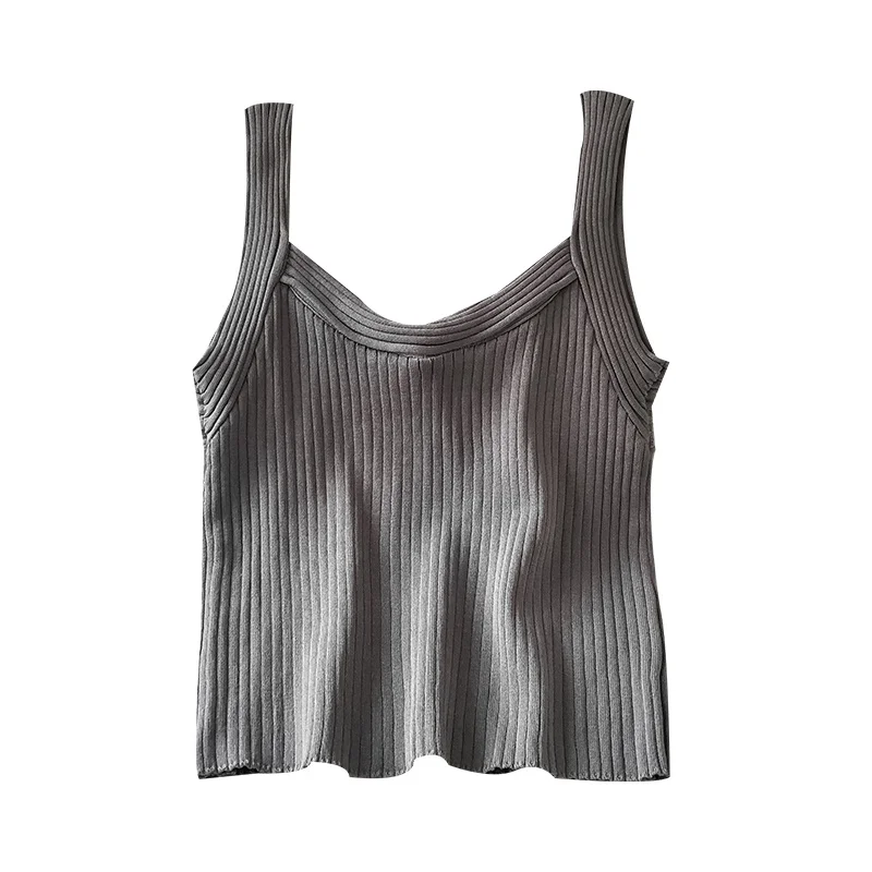 

2021 Summer New Hong Kong Style Retro Spaghetti Straps Vest Women's Western Style Youthful-Looking Versatile Design Sense Niche