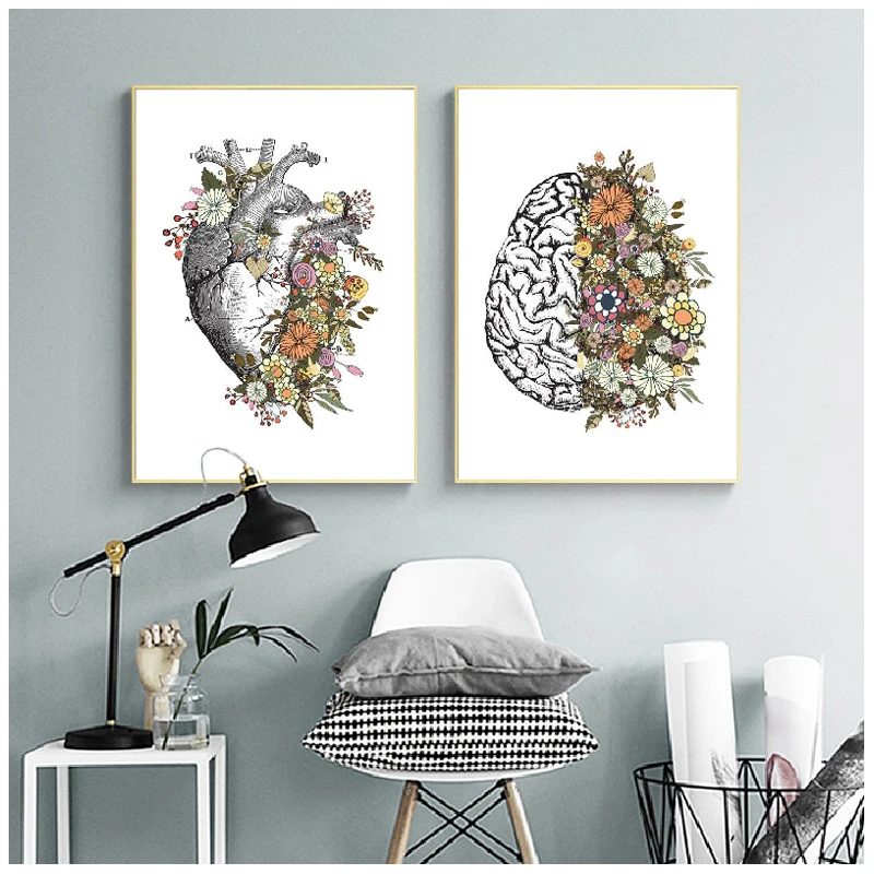 5D DIY алмазная живопись Анатомия цветочный алмаз в форме сердца вышивка мозаичная