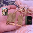 Брелок с именем на заказ, брелок с изображением имени, брелок из нержавеющей стали, ювелирные изделия для детей, женщин, мужчин, подарок