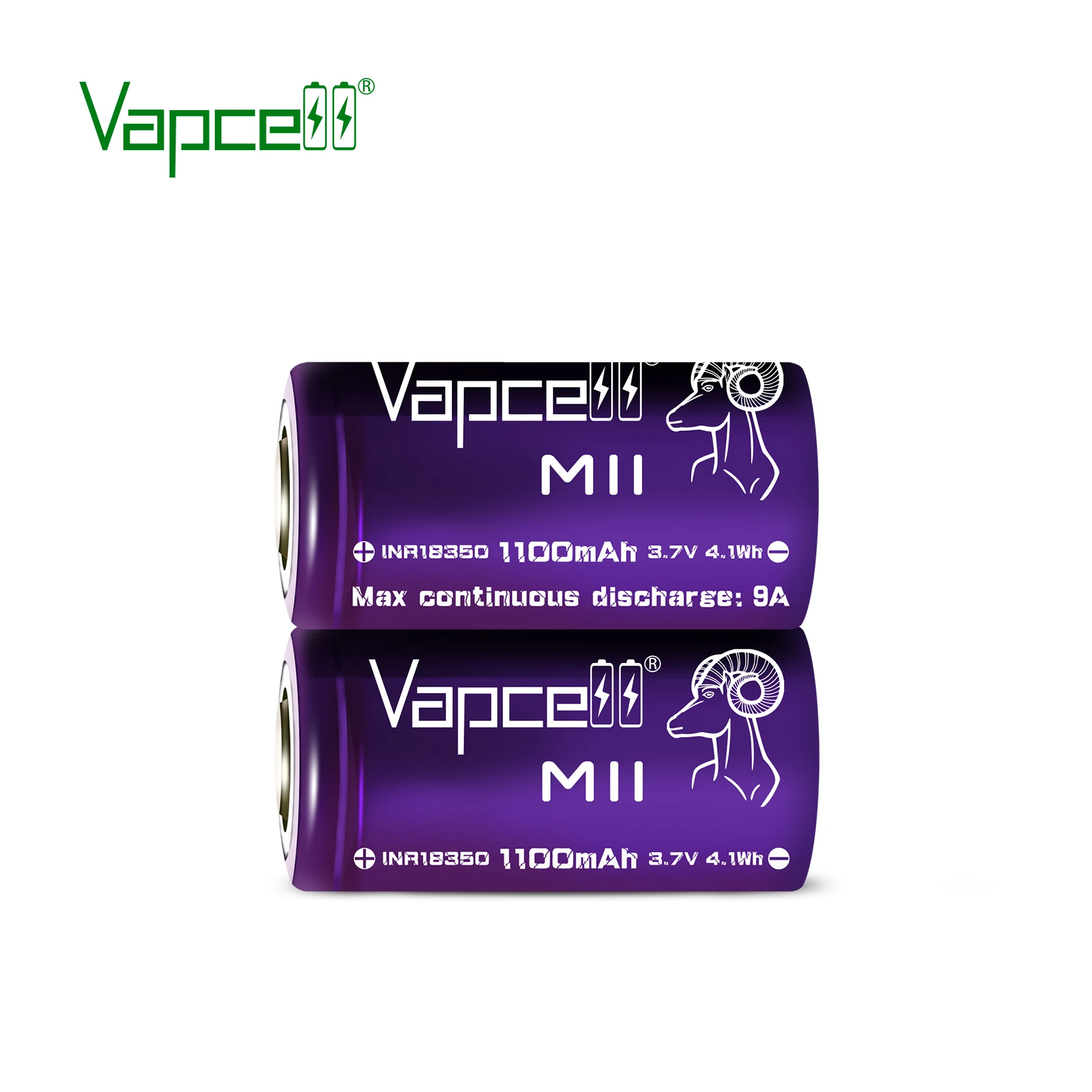 Бесплатная доставка Vapcell фиолетовый новая версия 18350 M11 1100mah 9a mooch/HKJ тест 3 7 V