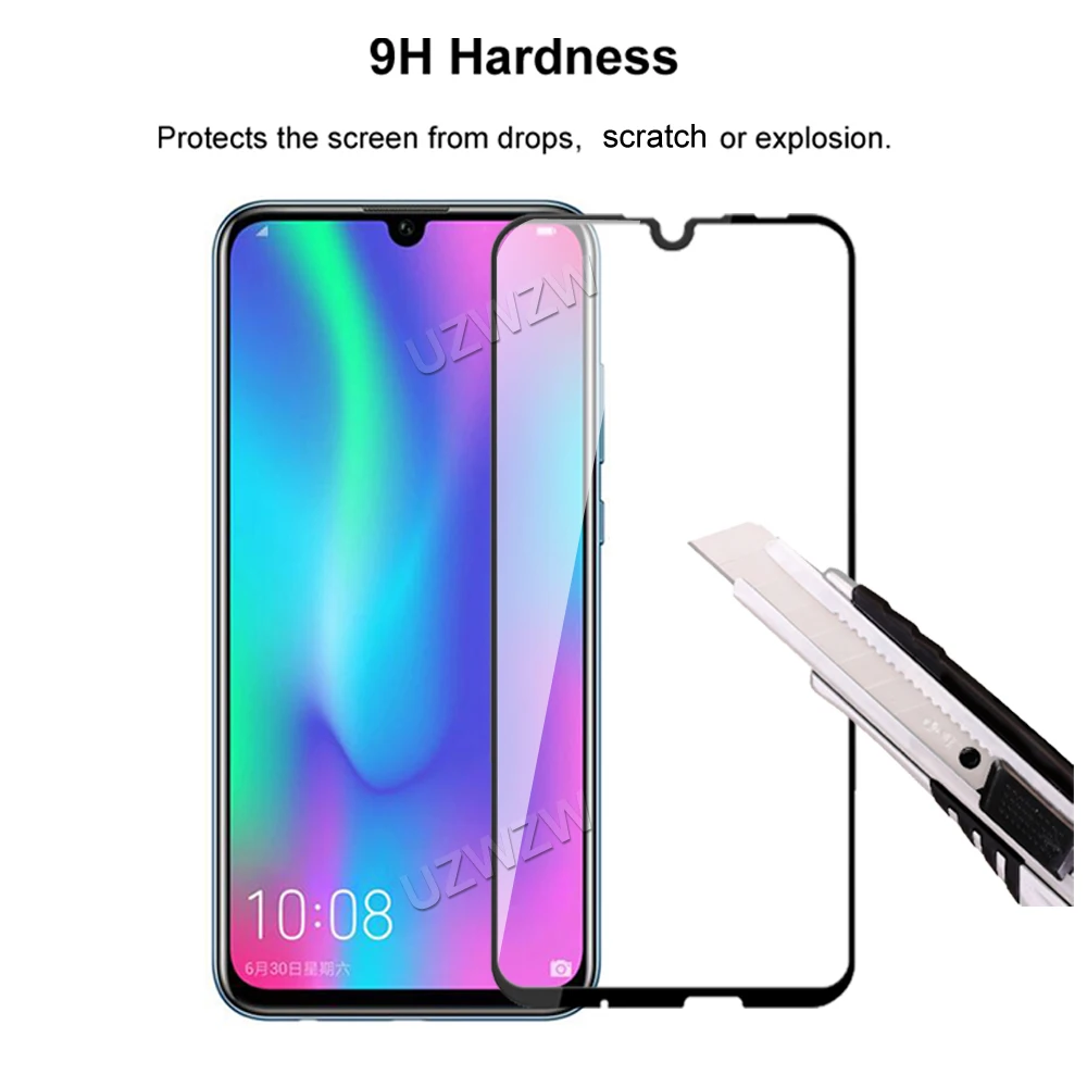 Для Honor 10 Lite Полное покрытие закаленное стекло Защита для экрана телефона